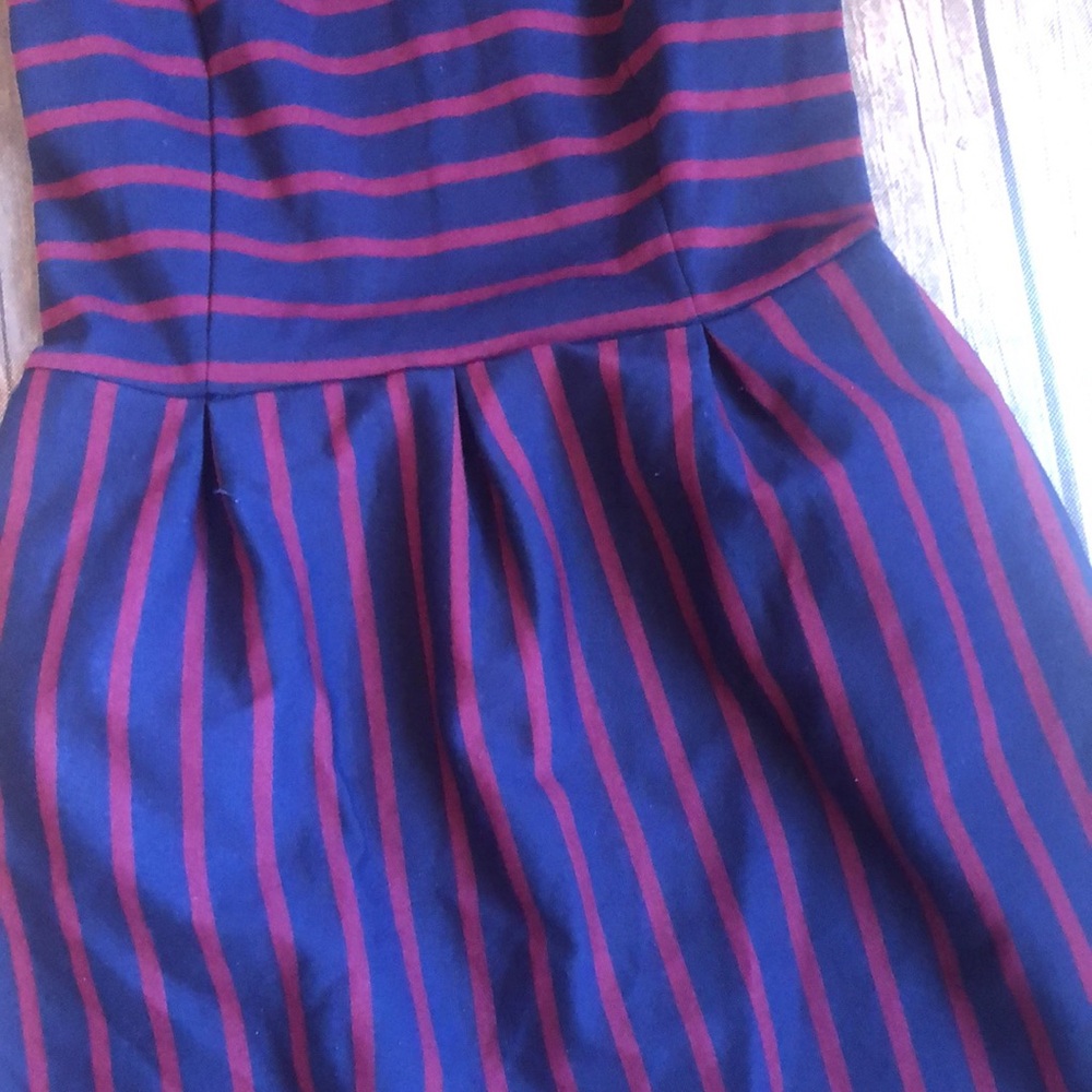 Merona Striped Sleevless Sheath Dress Sz M - Picture 4 of 7